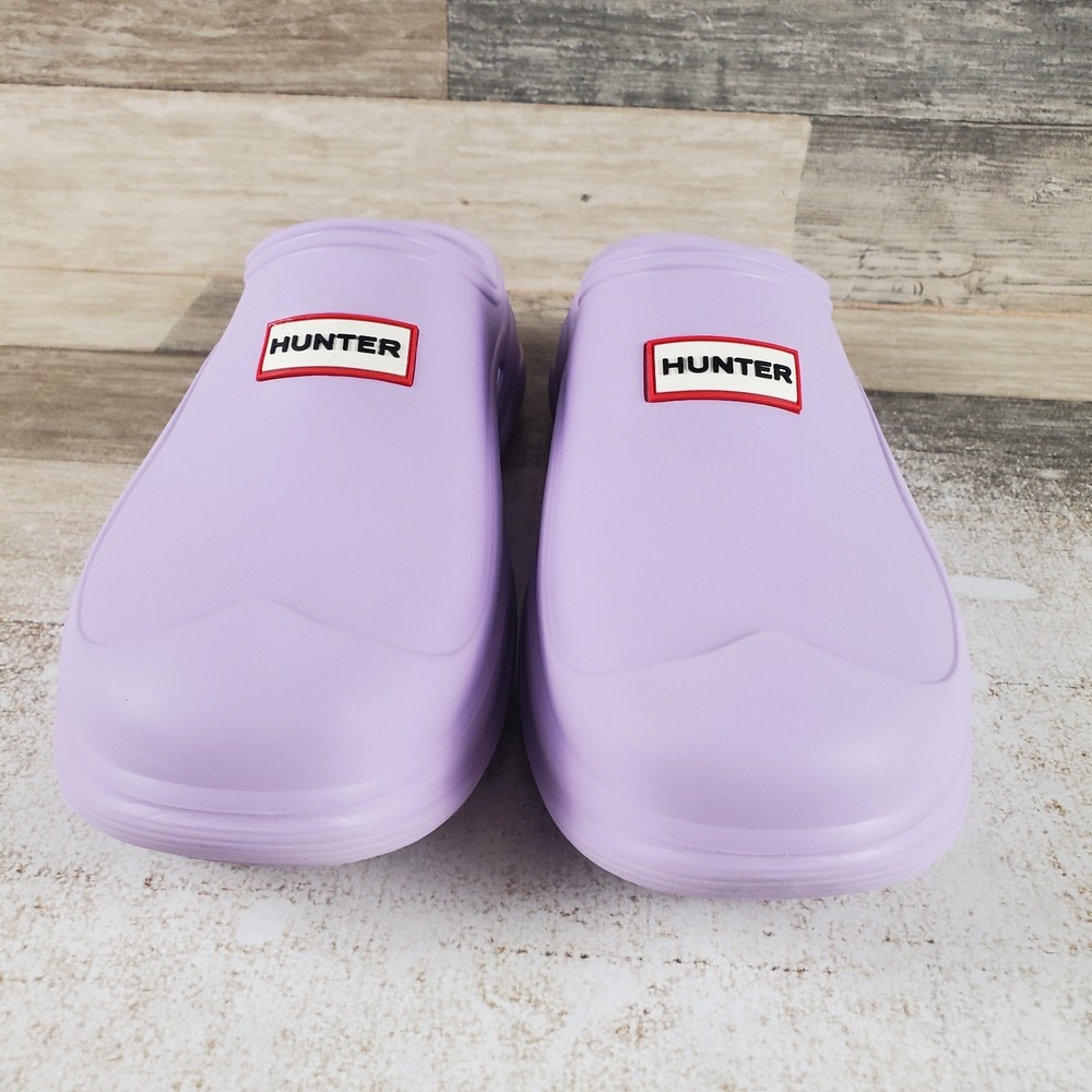 Hunter Elana Womens Clogs Sz 10 M Light Purple Comfort Slip On Rubber Round Toe - Picture 2 of 10